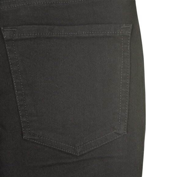 NWT No Boundaries Boot Cut Denim Jeans Womens 4 Mid Rise Solid Black Stretch - Picture 4 of 7